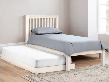 Julian Bowen Barcelona Ivory Wooden Guest Bed Frame Julian Bowen Barcelona Ivory Wooden Guest Bed Frame
