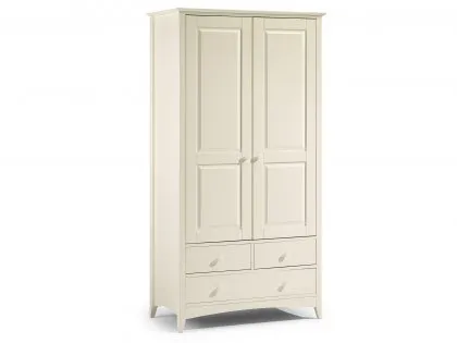 Julian Bowen Cameo 2 Door 3 Drawer Ivory Wooden Double Wardrobe Julian Bowen Cameo 2 Door 3 Drawer Ivory Wooden Double Wardrobe