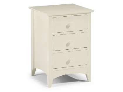 Julian Bowen Cameo 3 Drawer Ivory Wooden Bedside Table Julian Bowen Cameo 3 Drawer Ivory Wooden Bedside Table