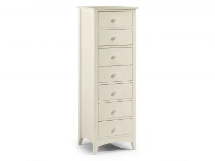 Julian Bowen Cameo 7 Drawer Tall Narrow Ivory Wooden Chest of Drawers Julian Bowen Cameo 7 Drawer Tall Narrow Ivory Wooden Chest of Drawers