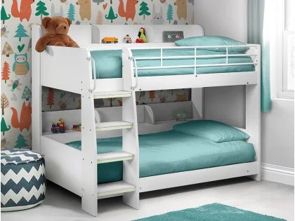 Julian Bowen Domino White Wooden Bunk Bed Frame Julian Bowen Domino White Wooden Bunk Bed Frame