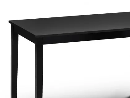 Julian Bowen Hudson 114cm Black Dining Table