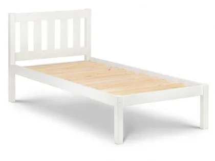 Julian Bowen Luna 3ft Single Surf White Wooden Bed Frame