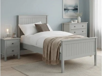 Julian Bowen Maine Dove Grey Wooden Bed Frame Julian Bowen Maine Dove Grey Wooden Bed Frame