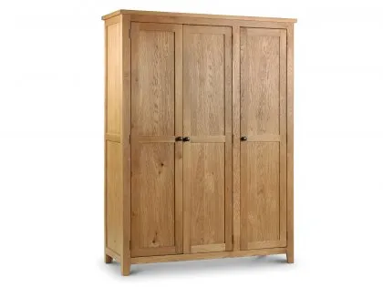 Julian Bowen Marlborough 3 Door Oak Wooden Fitted Triple Wardrobe Julian Bowen Marlborough 3 Door Oak Wooden Fitted Triple Wardrobe