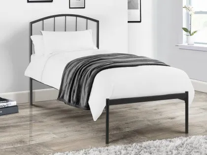 Julian Bowen Onyx Satin Black Metal Bed Frame Julian Bowen Onyx Satin Black Metal Bed Frame