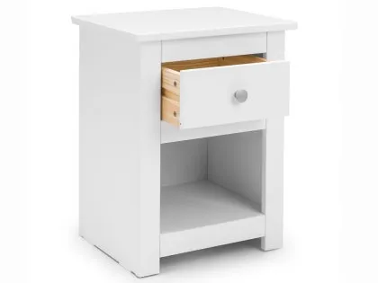 Julian Bowen Radley Surf White 1 Drawer Bedside Table