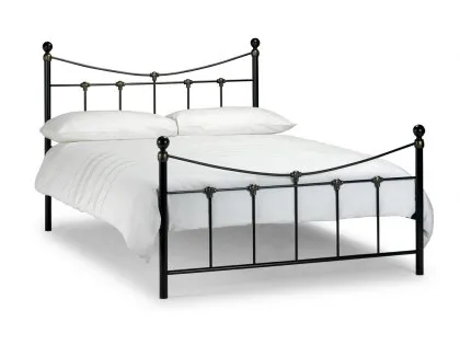 Julian Bowen Rebecca 4ft6 Double Black Metal Bed Frame