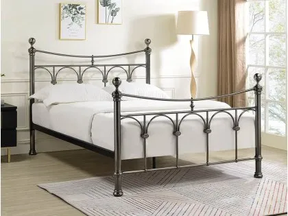 Limelight Sigma Antique Nickel Metal Bed Frame Limelight Sigma Antique Nickel Metal Bed Frame