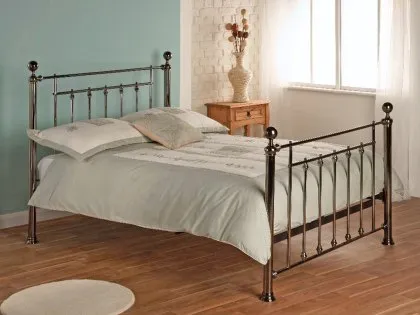 Limelight Virgo Black Chrome Metal Bed Frame Limelight Virgo Black Chrome Metal Bed Frame