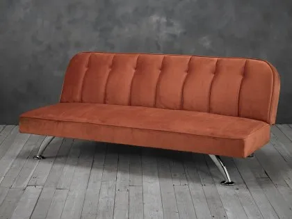 LPD Brighton Orange Fabric Sofa Bed LPD Brighton Orange Fabric Sofa Bed