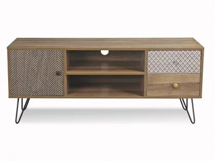 LPD Casablanca Light Walnut Effect TV Cabinet