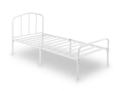 LPD Milton 3ft Single White Metal Bed Frame