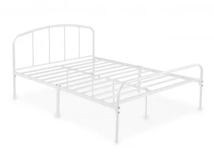 LPD Milton 4ft6 Double White Metal Bed Frame