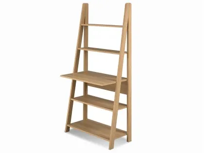 LPD Tiva Oak Ladder Shelving Unit with Desk LPD Tiva Oak Ladder Shelving Unit with Desk