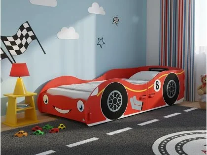 Kidsaw Racing Car Red Junior Bed Frame Kidsaw Racing Car Red Junior Bed Frame