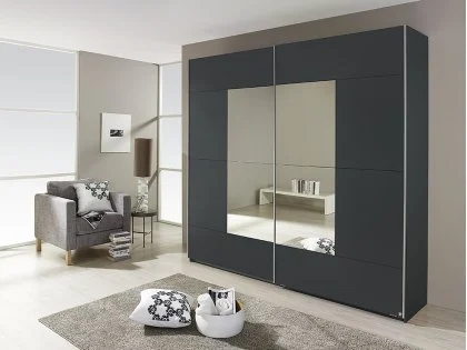 Rauch Kira Sliding Door Mirrored Large Double Wardrobe Rauch Kira Sliding Door Mirrored Large Double Wardrobe