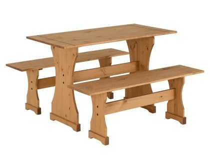 Seconique Corona 120cm Pine Dinette Set