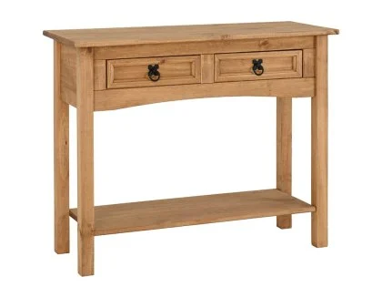 Seconique Corona Pine 2 Drawer Wooden Console Table Seconique Corona Pine 2 Drawer Wooden Console Table