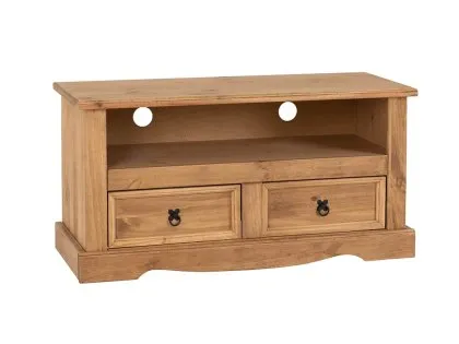 Seconique Corona Pine Flat Screen Wooden 2 Drawer TV Cabinet Seconique Corona Pine Flat Screen Wooden 2 Drawer TV Cabinet