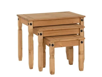 Seconique Corona Pine Wooden Nest of Tables Seconique Corona Pine Wooden Nest of Tables