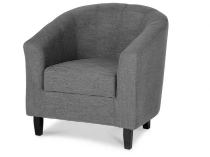 Seconique Tempo Grey Fabric Tub Chair