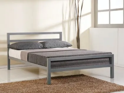 Time Living City Block Grey Metal Bed Frame Time Living City Block Grey Metal Bed Frame