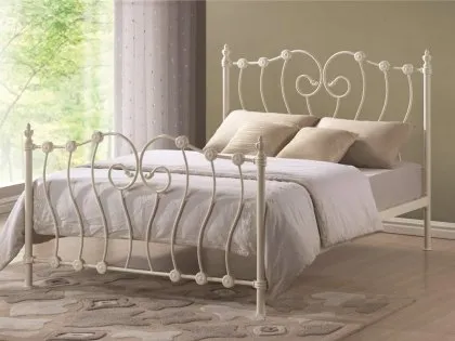 Time Living Inova Ivory Metal Bed Frame Time Living Inova Ivory Metal Bed Frame