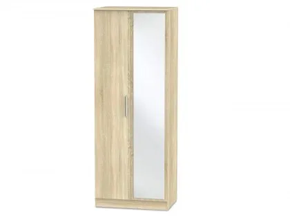 Welcome Contrast Tall 2 Door Mirrored Double Wardrobe (Assembled) Welcome Contrast Tall 2 Door Mirrored Double Wardrobe (Assembled)