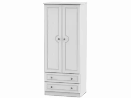 Welcome Pembroke White Ash 2 Door 2 Drawer Double Wardrobe (Assembled) Welcome Pembroke White Ash 2 Door 2 Drawer Double Wardrobe (Assembled)