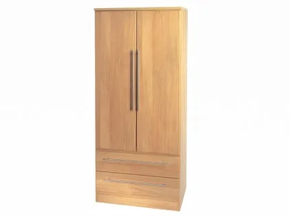Welcome Sherwood 2 Door 2 Drawer Tall Double Wardrobe (Assembled) Welcome Sherwood 2 Door 2 Drawer Tall Double Wardrobe (Assembled)