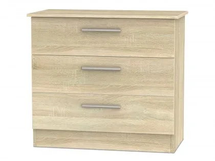 Welcome Contrast 3 Drawer Low Chest of Drawers (Assembled) Welcome Contrast 3 Drawer Low Chest of Drawers (Assembled)