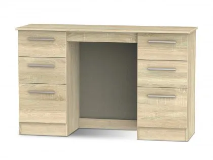 Welcome Contrast Double Pedestal Dressing Table (Assembled) Welcome Contrast Double Pedestal Dressing Table (Assembled)