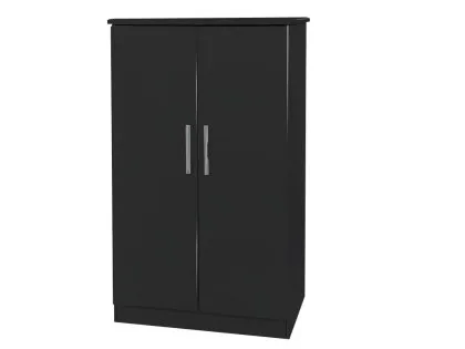 Welcome Knightsbridge Black High Gloss Childrens Small Wardrobe (Assembled) Welcome Knightsbridge Black High Gloss Childrens Small Wardrobe (Assembled)