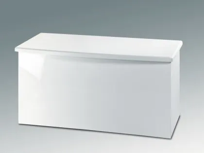 Welcome Knightsbridge White High Gloss Blanket Box (Assembled) Welcome Knightsbridge White High Gloss Blanket Box (Assembled)