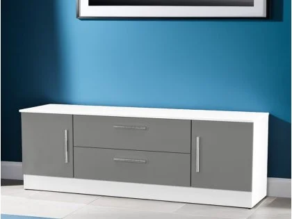Welcome Contrast 2 Door 2 Drawer Wide TV Cabinet (Assembled) Welcome Contrast 2 Door 2 Drawer Wide TV Cabinet (Assembled)