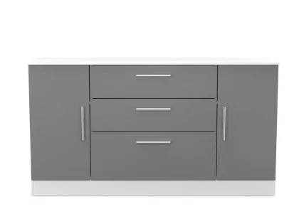 Welcome Contrast 2 Door 3 Drawer Wide Sideboard (Assembled)