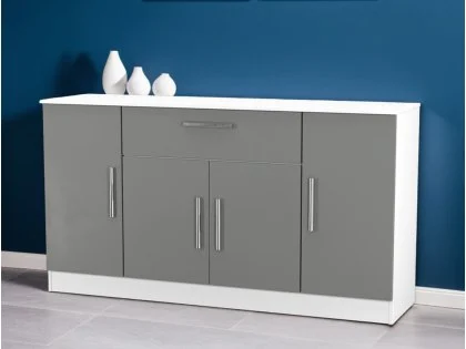 Welcome Contrast 4 Door 1 Drawer Sideboard (Assembled) Welcome Contrast 4 Door 1 Drawer Sideboard (Assembled)
