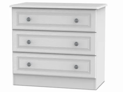 Welcome Pembroke White Ash 3 Drawer Low Chest of Drawers (Assembled) Welcome Pembroke White Ash 3 Drawer Low Chest of Drawers (Assembled)
