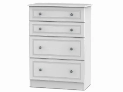 Welcome Pembroke White Ash 4 Drawer Deep Chest of Drawers (Assembled) Welcome Pembroke White Ash 4 Drawer Deep Chest of Drawers (Assembled)
