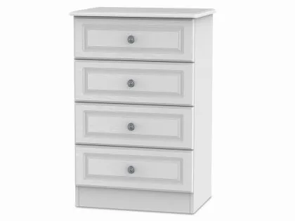 Welcome Pembroke White Ash 4 Drawer Midi Chest of Drawers (Assembled) Welcome Pembroke White Ash 4 Drawer Midi Chest of Drawers (Assembled)