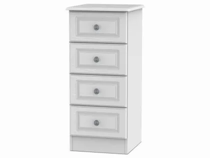 Welcome Pembroke White Ash 4 Drawer Narrow Chest of Drawers (Assembled) Welcome Pembroke White Ash 4 Drawer Narrow Chest of Drawers (Assembled)