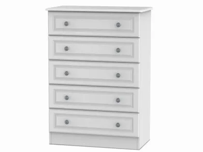 Welcome Pembroke White Ash 5 Drawer Chest of Drawers (Assembled) Welcome Pembroke White Ash 5 Drawer Chest of Drawers (Assembled)