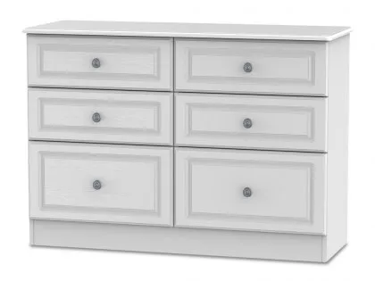Welcome Pembroke White Ash 6 Drawer Midi Chest of Drawers (Assembled) Welcome Pembroke White Ash 6 Drawer Midi Chest of Drawers (Assembled)