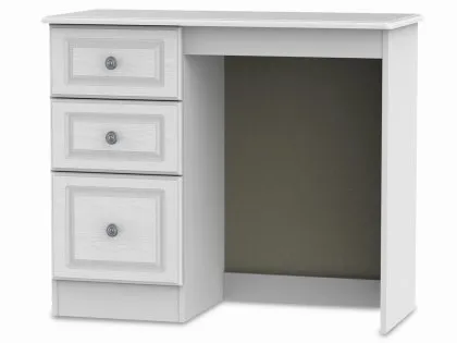 Welcome Pembroke White Ash Single Pedestal Dressing Table (Assembled) Welcome Pembroke White Ash Single Pedestal Dressing Table (Assembled)