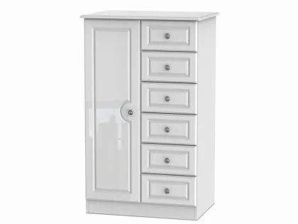 Welcome Pembroke White High Gloss Childrens Small Wardrobe (Assembled) Welcome Pembroke White High Gloss Childrens Small Wardrobe (Assembled)
