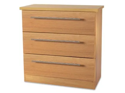 Welcome Sherwood 3 Drawer Low Chest of Drawers (Assembled) Welcome Sherwood 3 Drawer Low Chest of Drawers (Assembled)