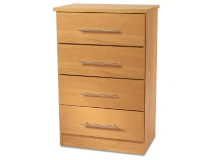 Welcome Sherwood 4 Drawer Midi Chest of Drawers (Assembled) Welcome Sherwood 4 Drawer Midi Chest of Drawers (Assembled)