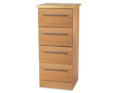 Welcome Sherwood 4 Drawer Narrow Chest of Drawers (Assembled) Welcome Sherwood 4 Drawer Narrow Chest of Drawers (Assembled)