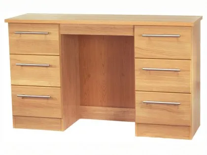 Welcome Sherwood Double Pedestal Dressing Table (Assembled) Welcome Sherwood Double Pedestal Dressing Table (Assembled)